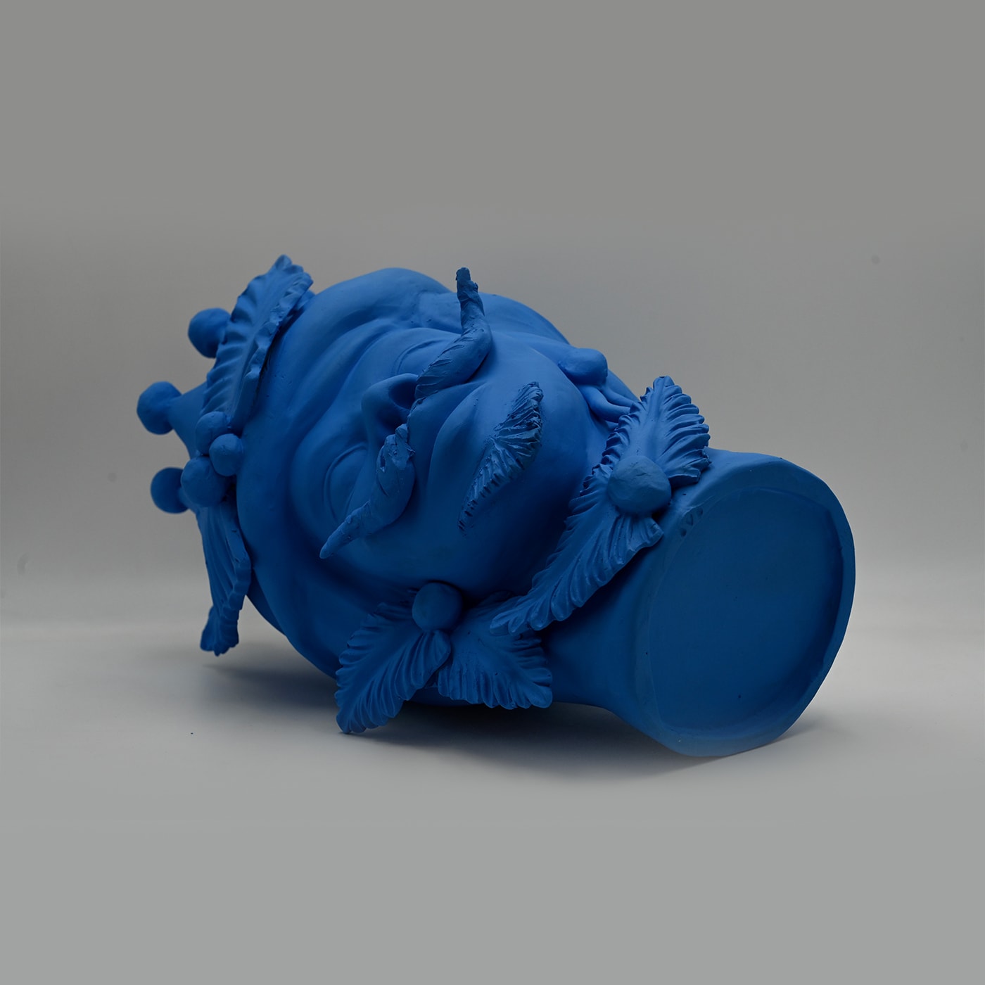Testa di Moro Blu Scultura