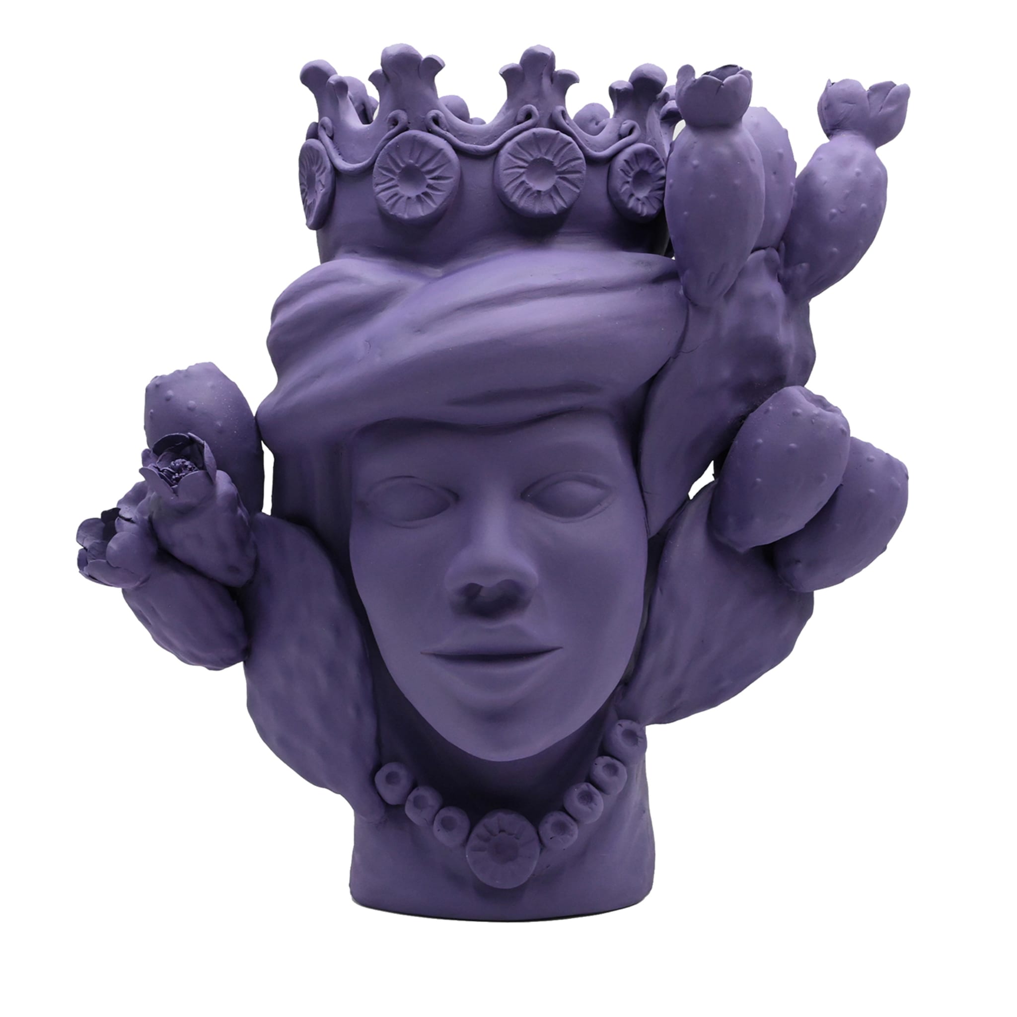 Testa di Moro Viola Scultura