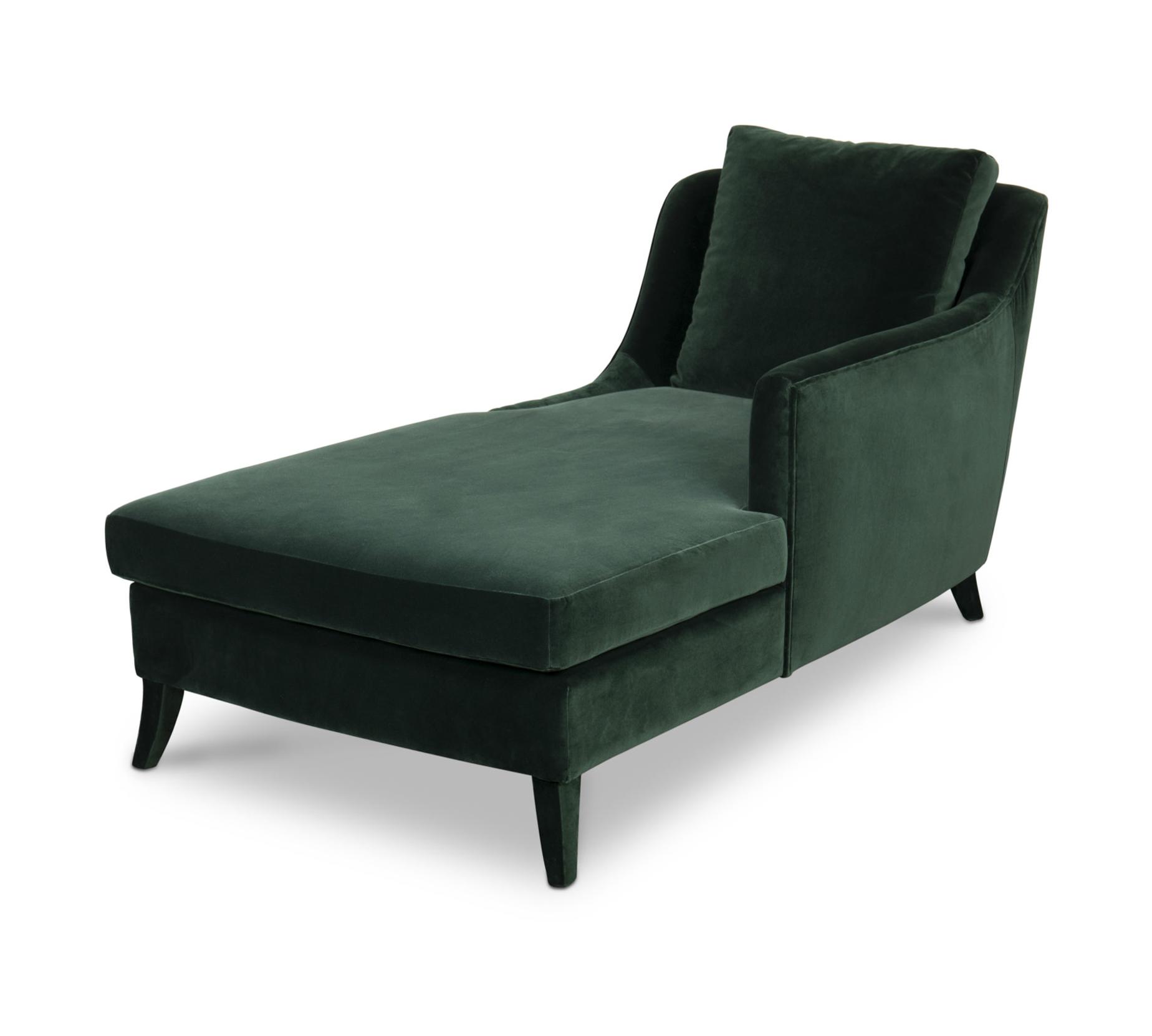 Chaise Longue in Velluto Morbido