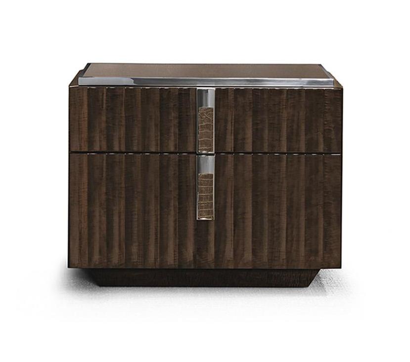 Comodino Premium Inserti Pelle