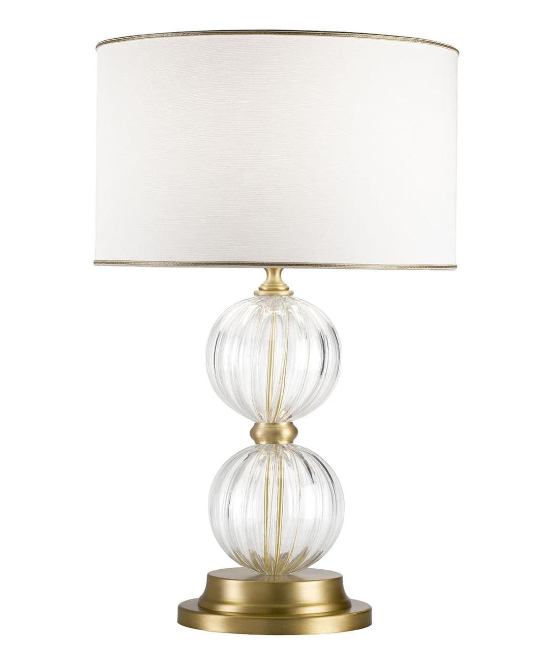 Lampada da Tavolo Elegante con Sfere in Vetro di Murano