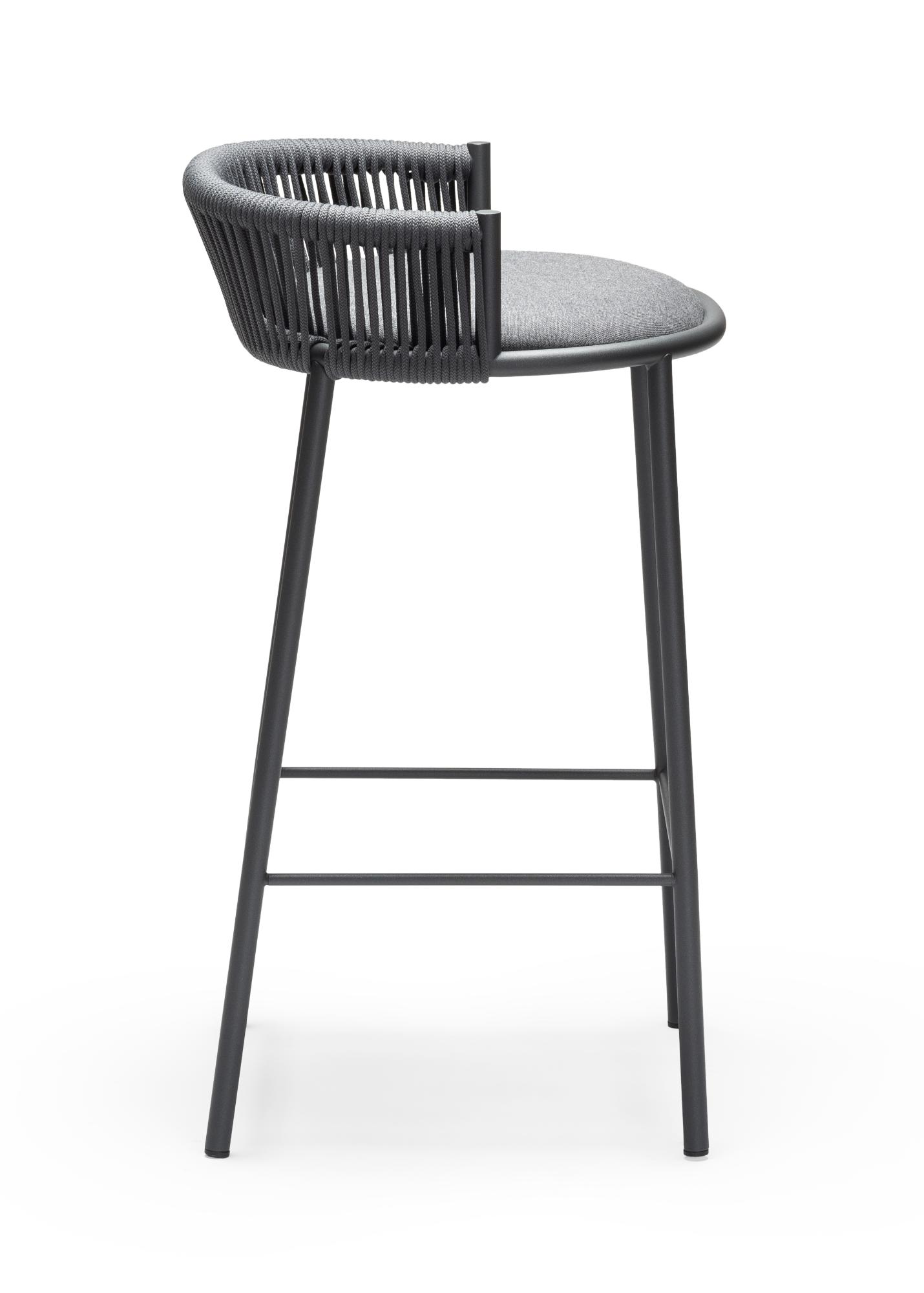 Sgabello da Bar da Esterno Millie SG-65 Grigio