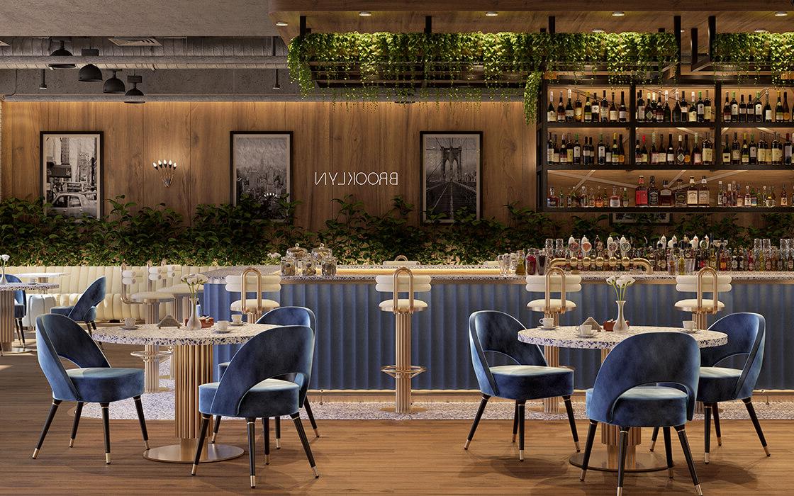 Sgabello da Bar Semiluna Keira - 1