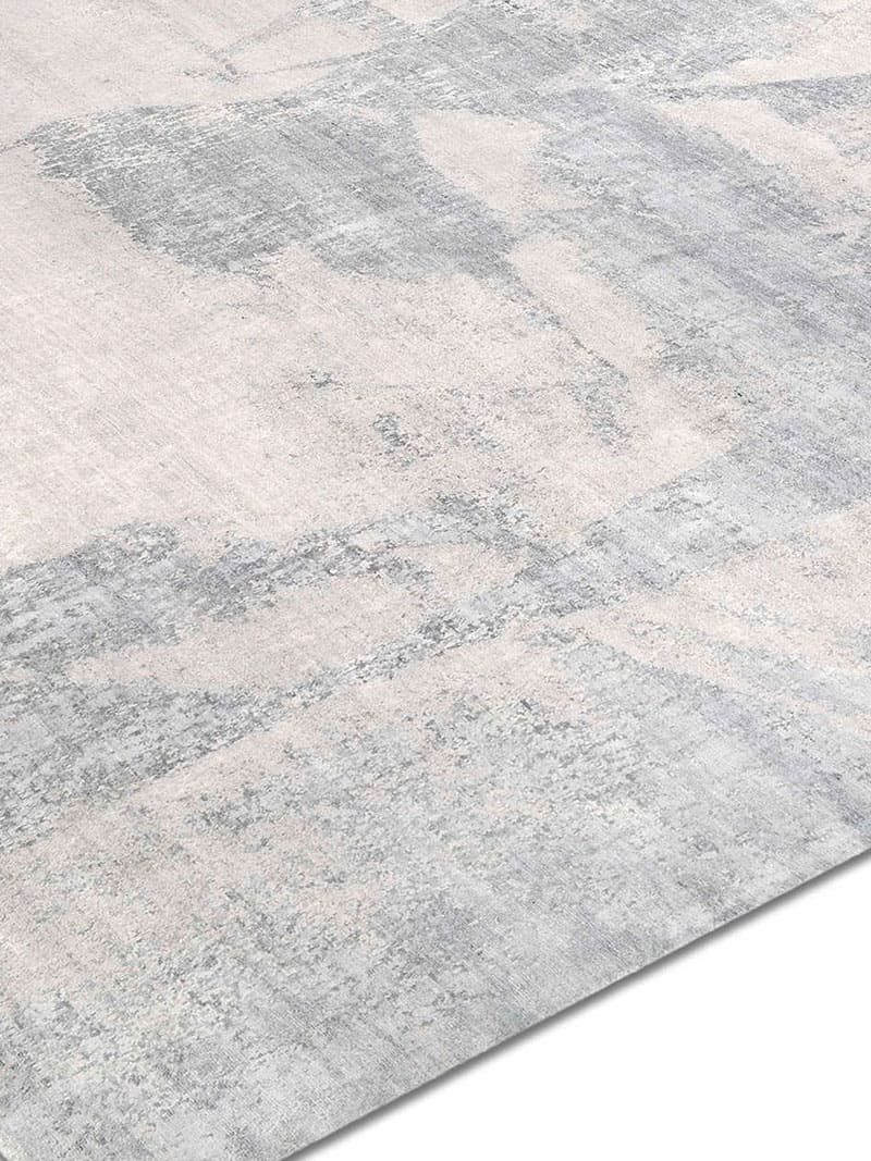 Tappeto Annodato Grigio/Beige