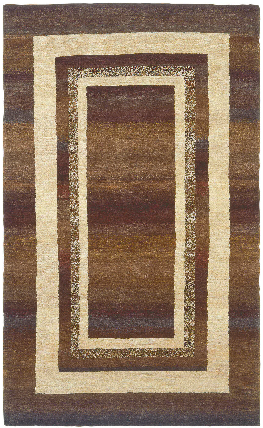 Tappeto Gamba Triple Bordo Marrone | Misura: 200 x 300 cm