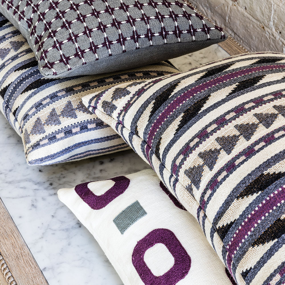 Cuscino Maliana Aubergine 50 × 35