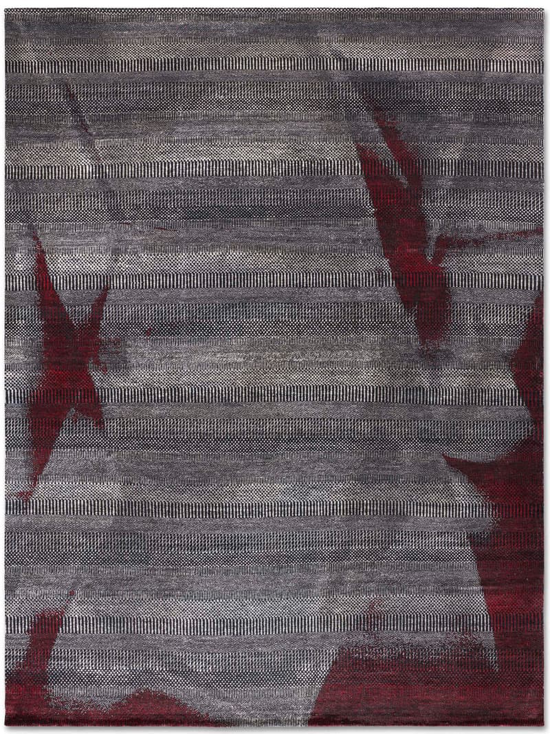 Tappeto Annodato Red Wood