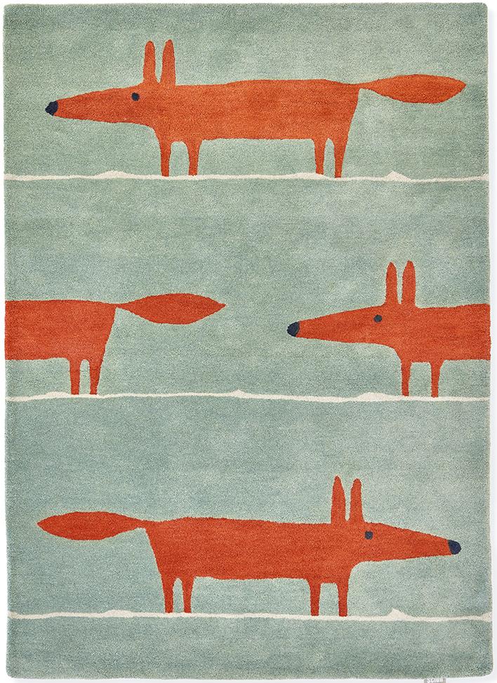 Tappeto Mr. Fox Mint/Poppy | Misura: 120 x 180 cm