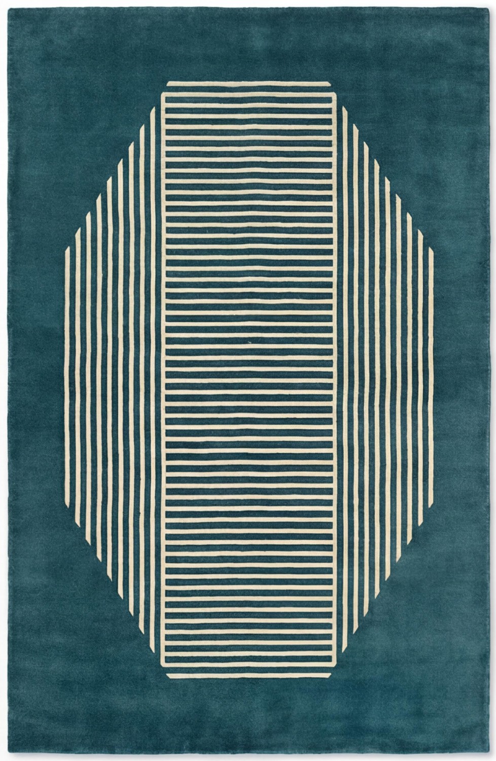 Tappeto Octagon Lines Teal