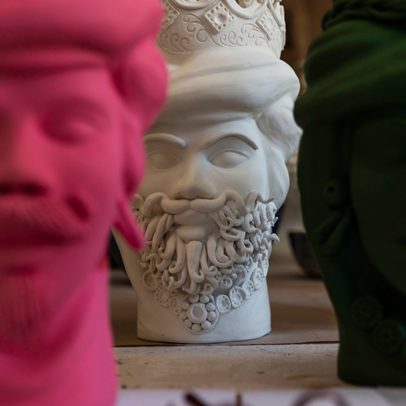 Testa di Moro Grigia Scultura