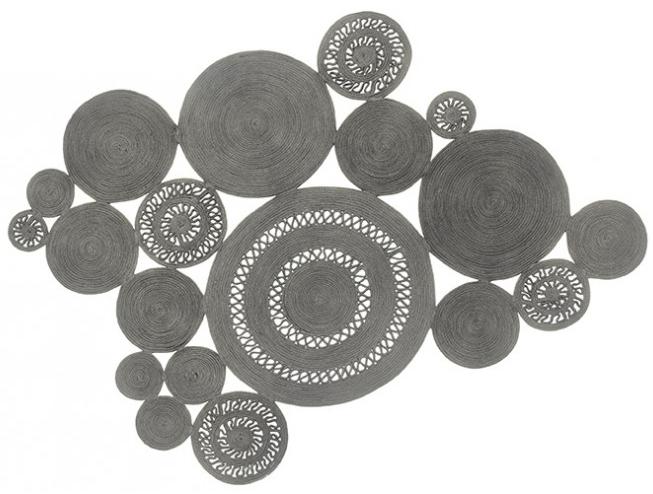 Tappeto Patchwork Argento