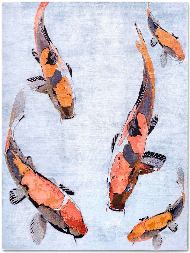 Tappeto Lusso Fish Arancio