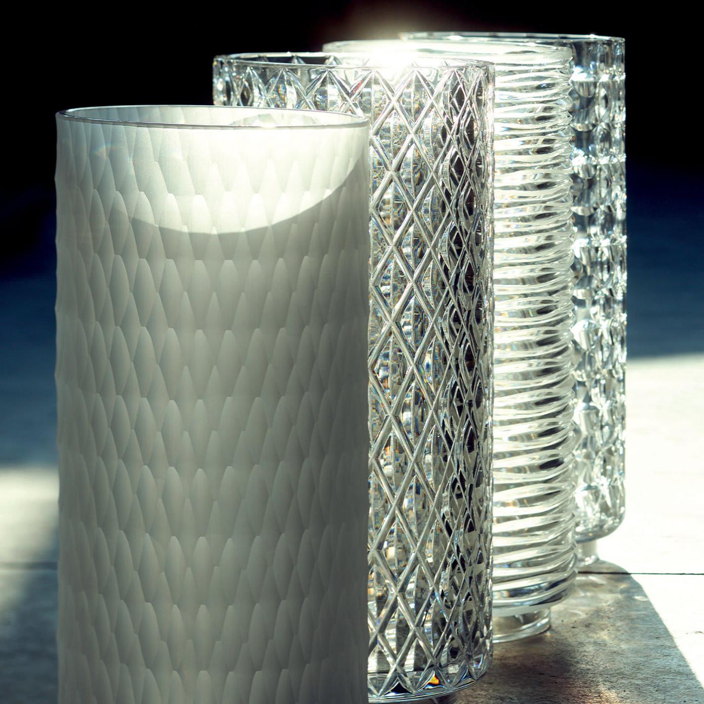 Vaso in Cristallo a Onda