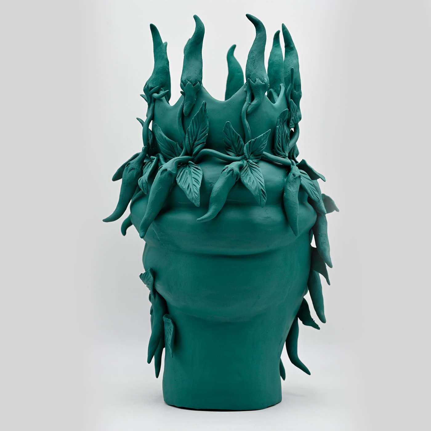 Testa di Moro Verde Scuro Scultura