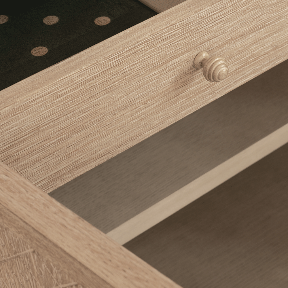 Credenza York Venetian White Oak