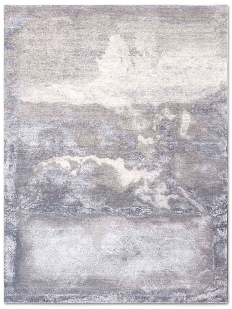 Tappeto Lusso Nuvole Grigio