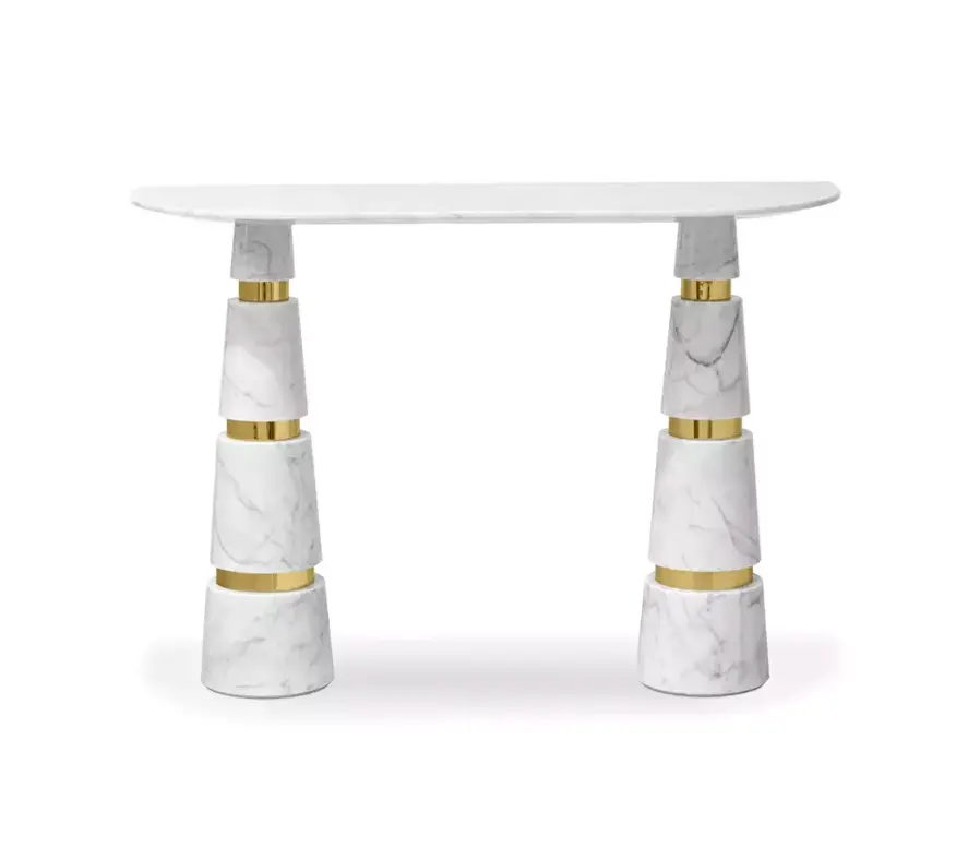 Avalanche Console Marmo Carrara