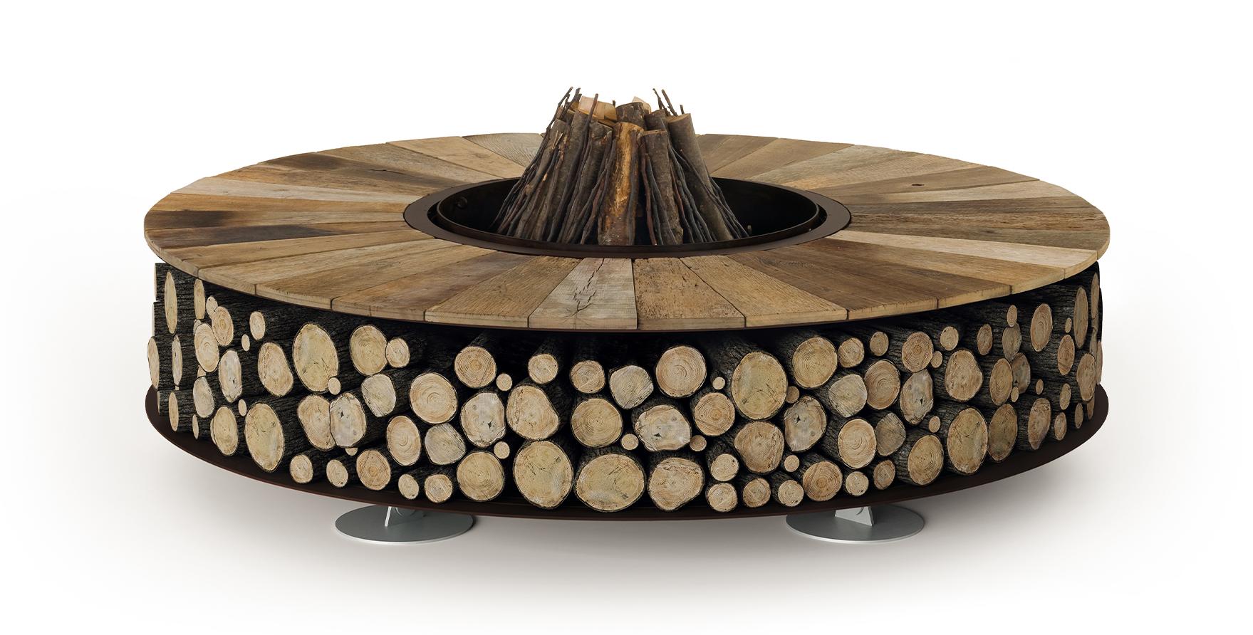 Braciere Zero in Legno | Dimensioni: Ø 300 cm