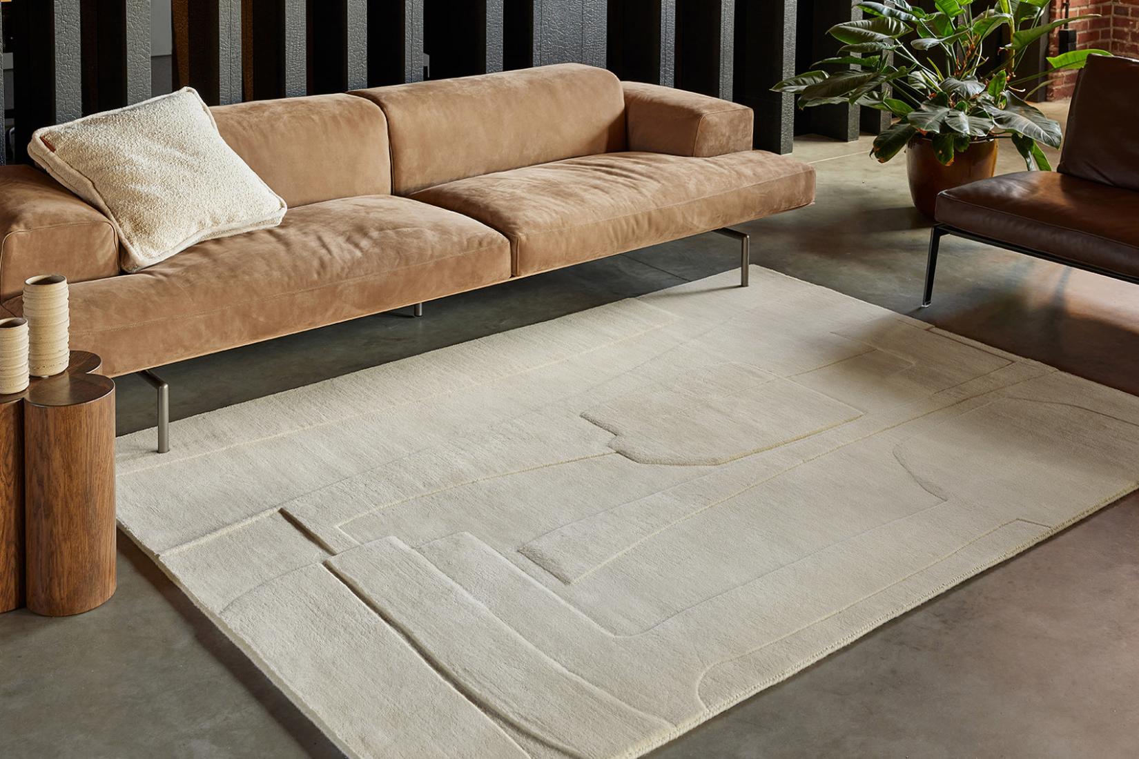Tappeto Bref Ecru in Lana | Misura: 170 x 240 cm