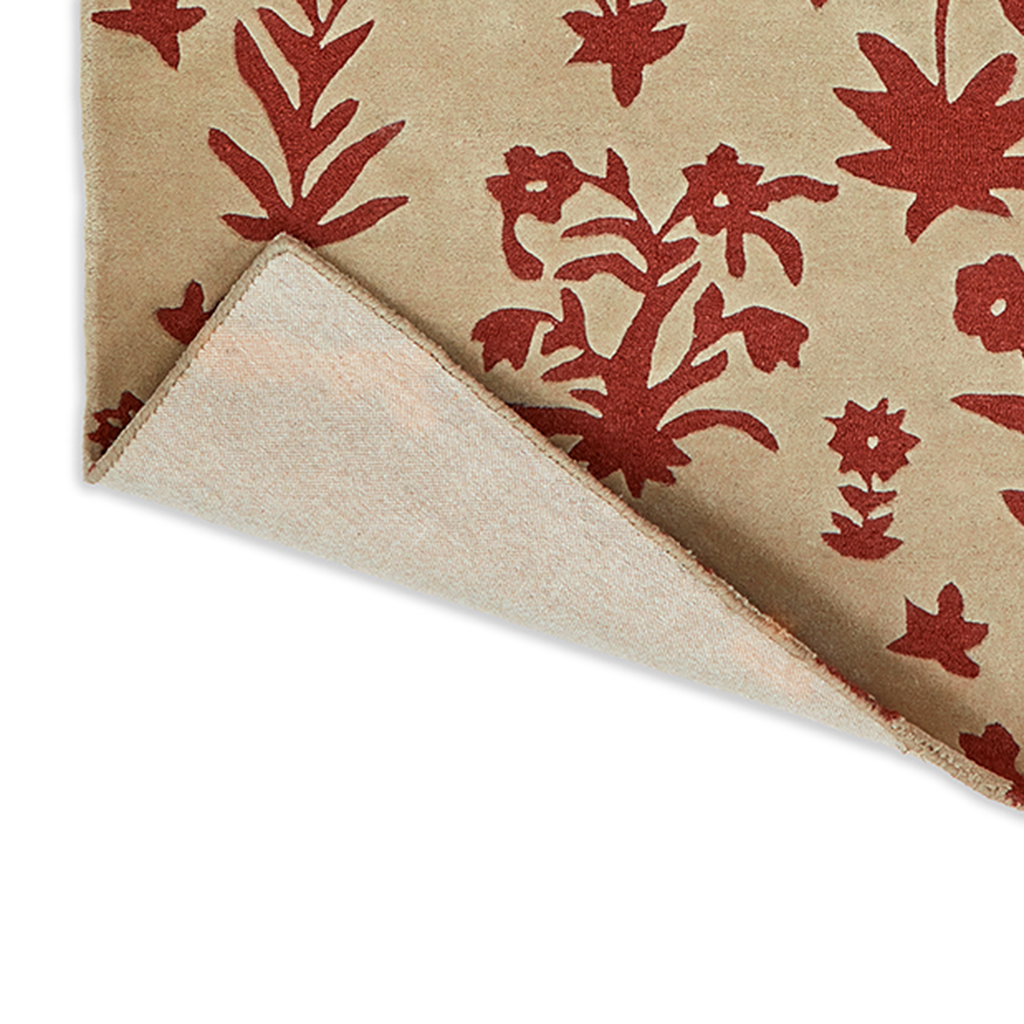 Tappeto Woodland Glade Lino/Ruggine Bruciato
