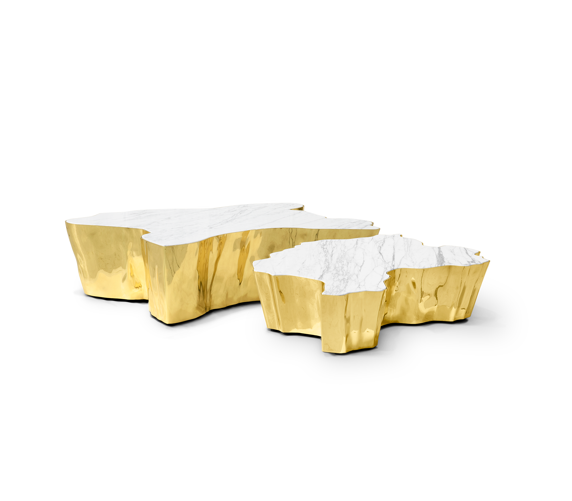Tavolino da Caffè in Marmo Calacatta Paradise | Dimensioni: L 123 x P 102 x H 30 cm