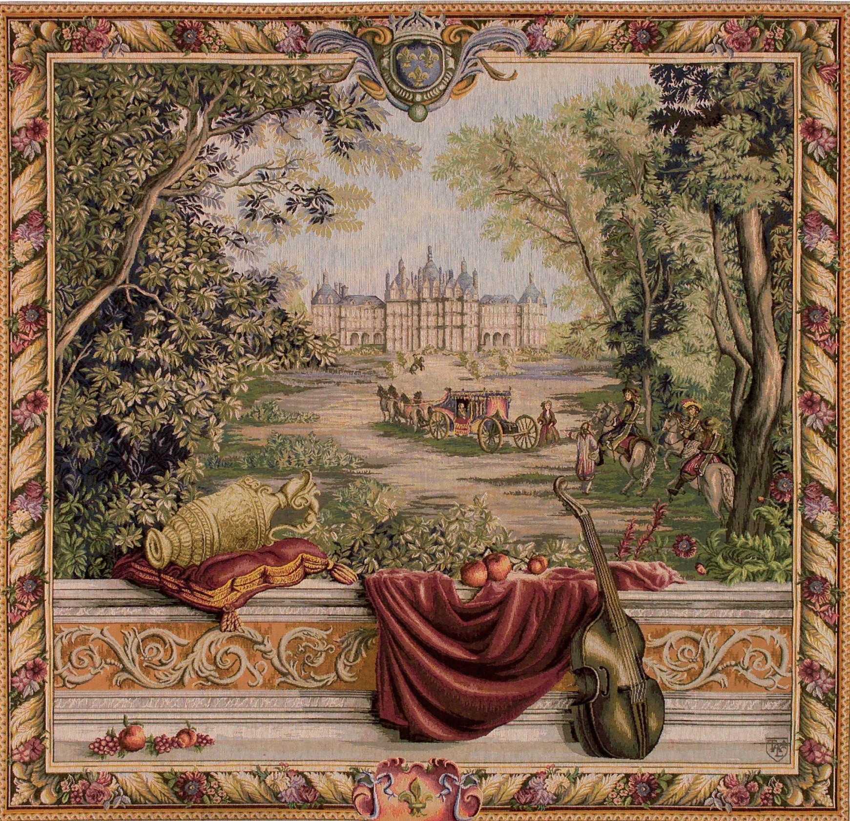 Arazzo Vegetazione al Castello (Quadrato)
