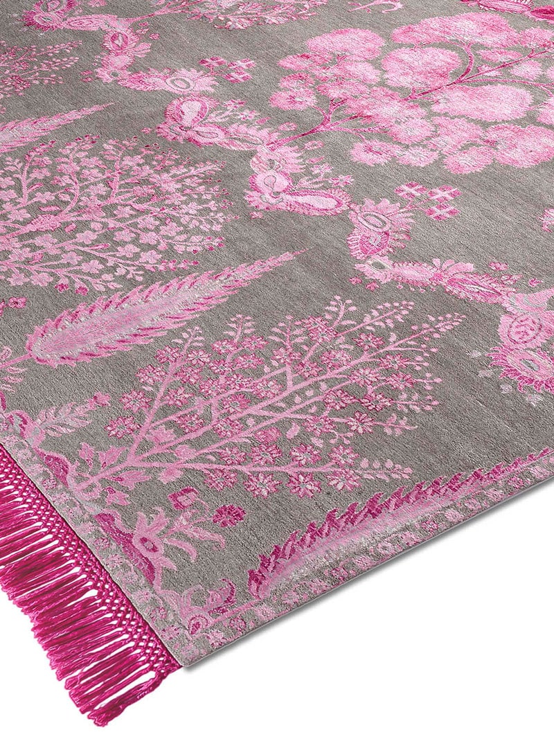 Tappeto Lusso Mughal Rosa