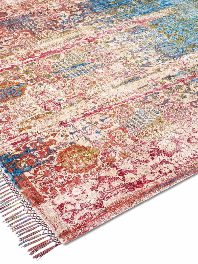 Tappeto Annodato Lusso Bosco Multicolor