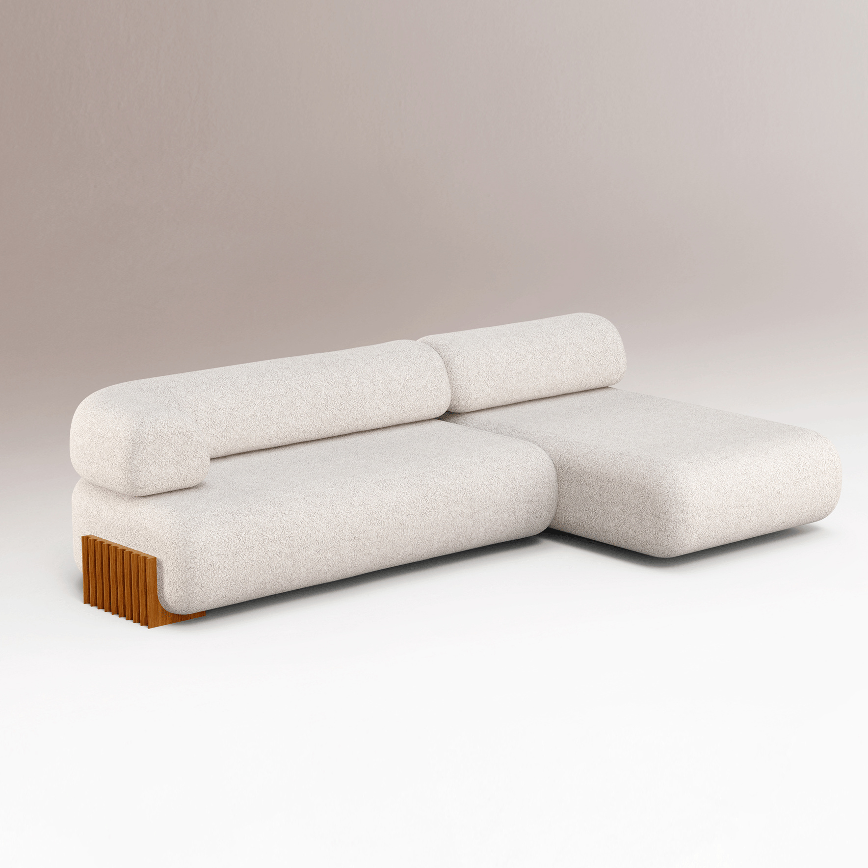 Divano modulare in legno Carmel