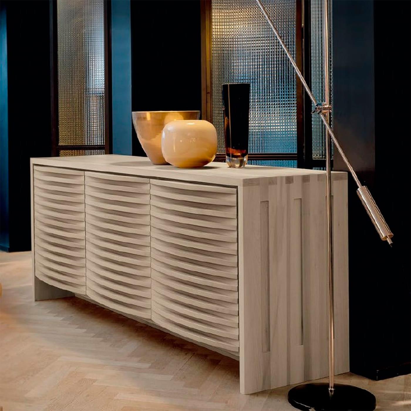 Credenza Rovere Grigia Onda