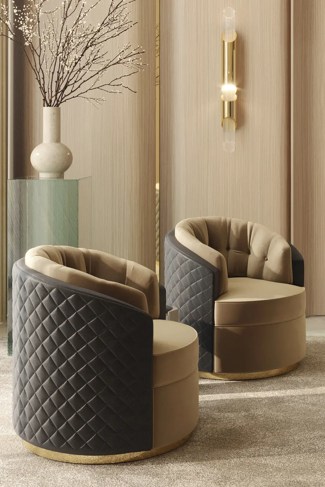 Poltrona Girevole Luxe