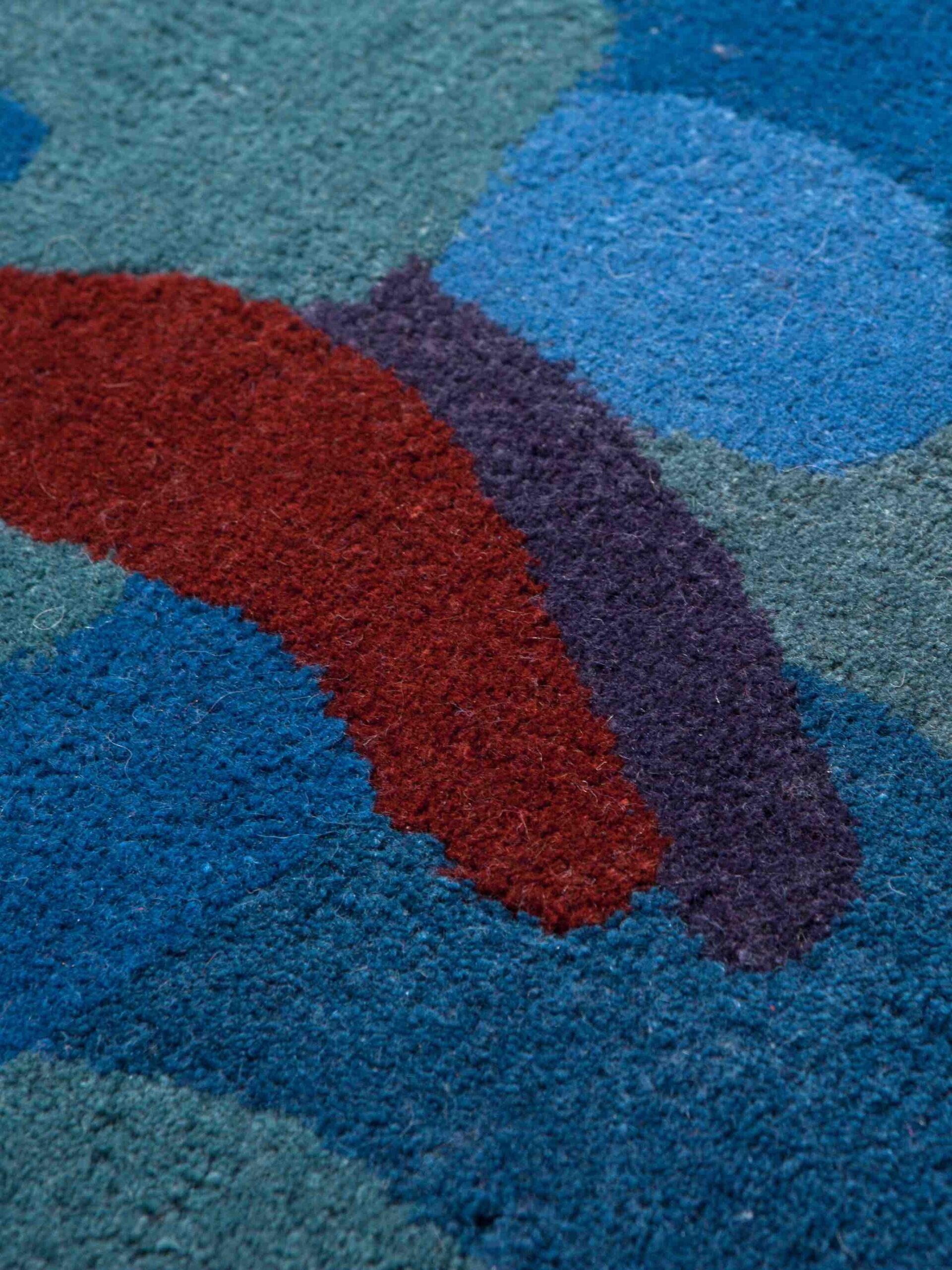 Tappeto Camouflage Macro Blu