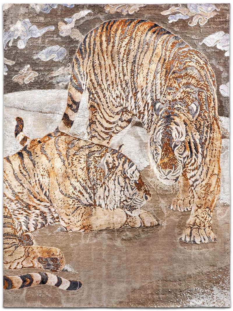 Tappeto Tessuto Tigre