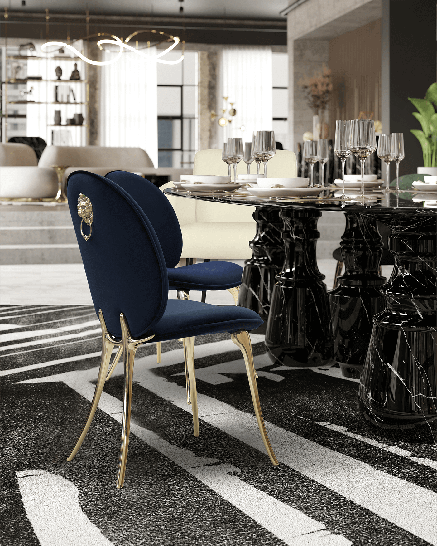 Sedia Blu Solara