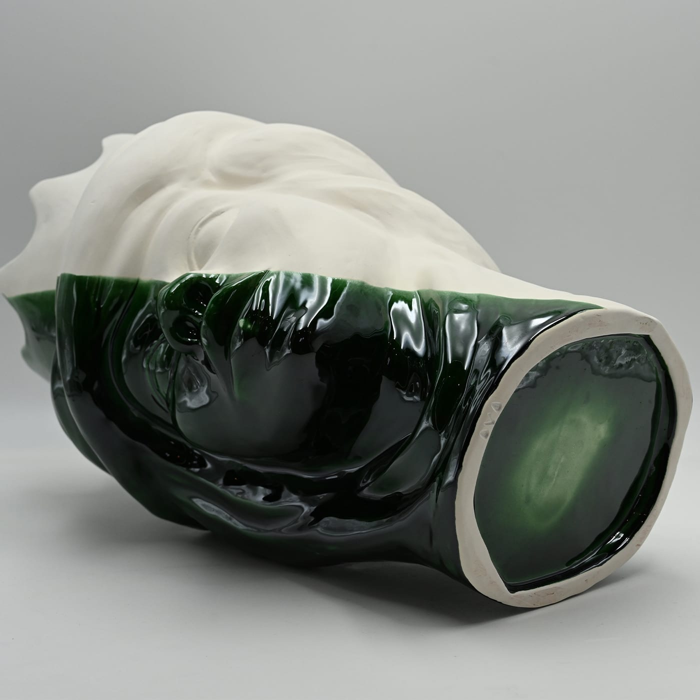 Testa di Moro Verde e Bianca Scultura