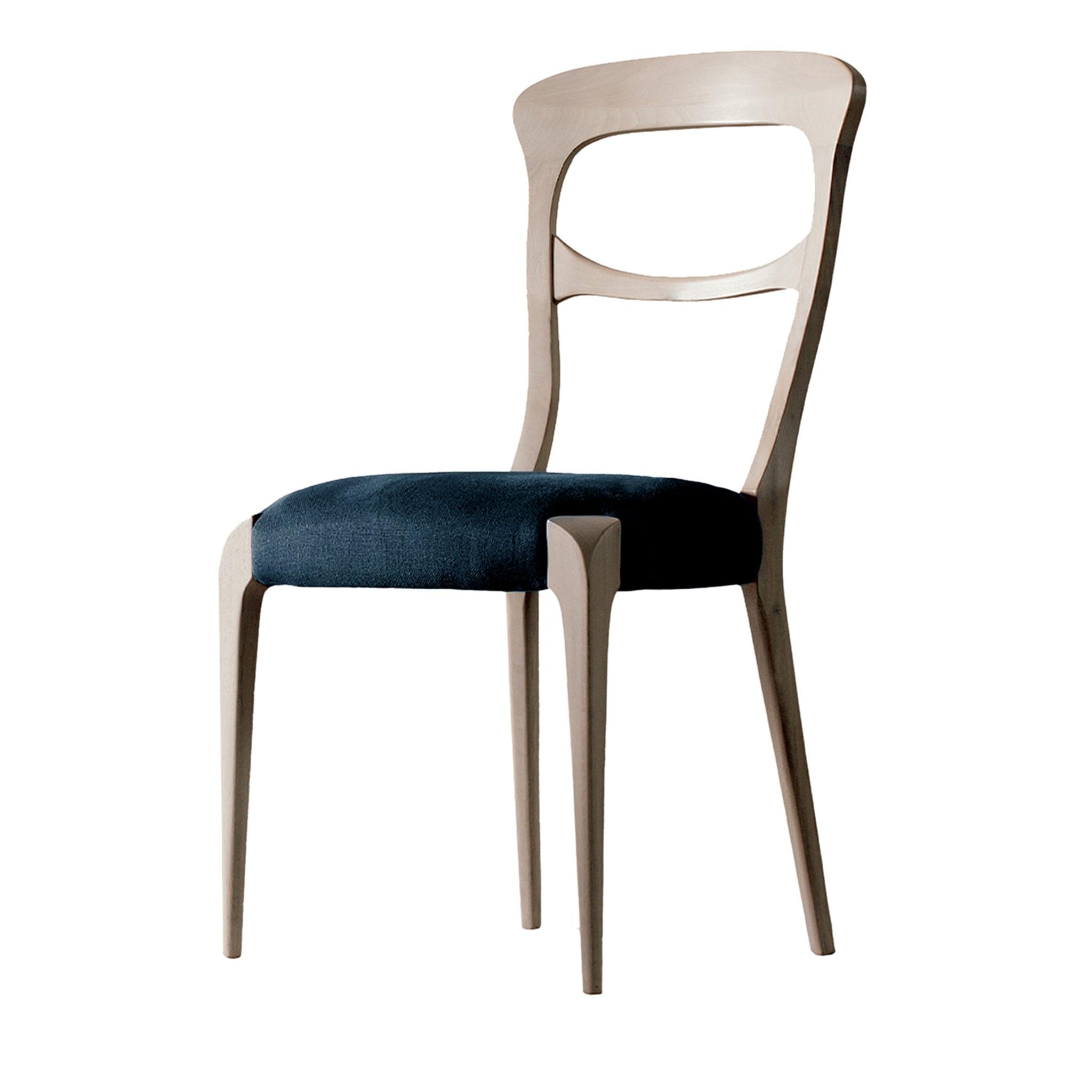 Sedia in Noce Massello Grigia Capotavola | Colore: Velvet G075 640