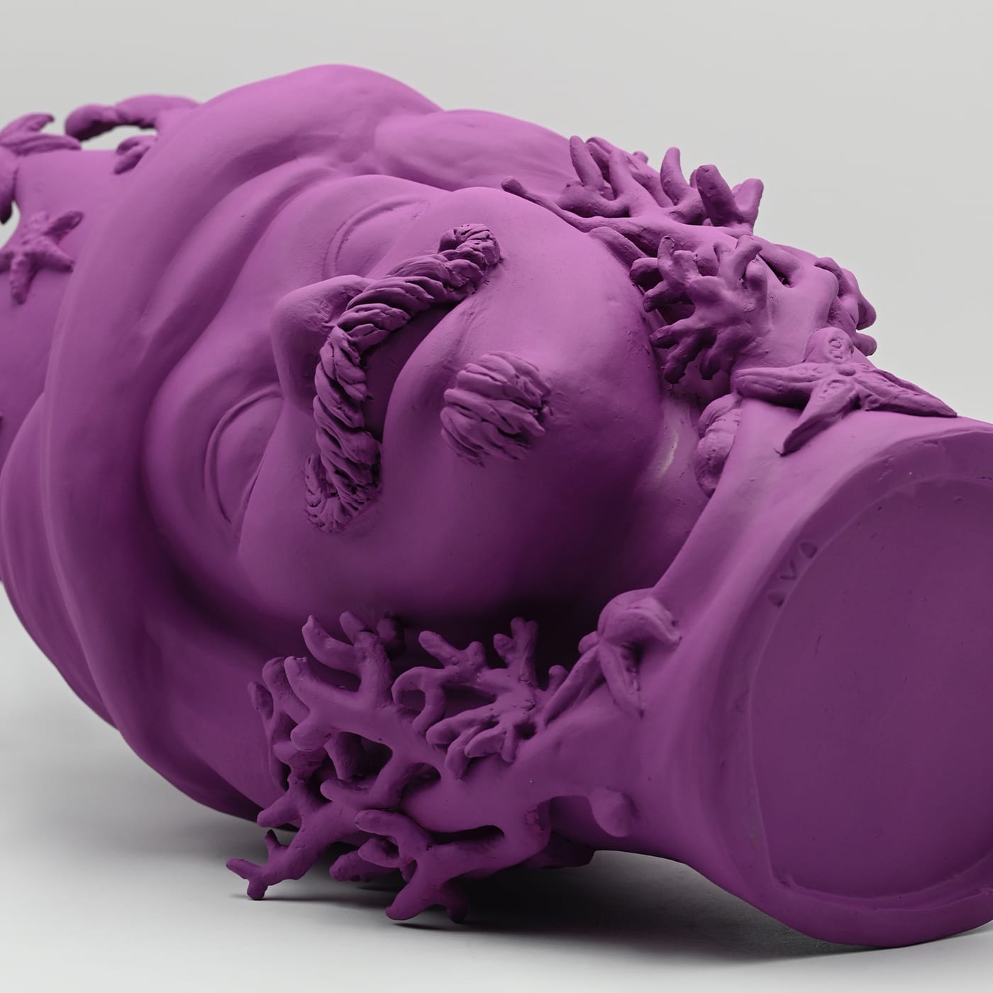 Testa di Moro Viola Scultura