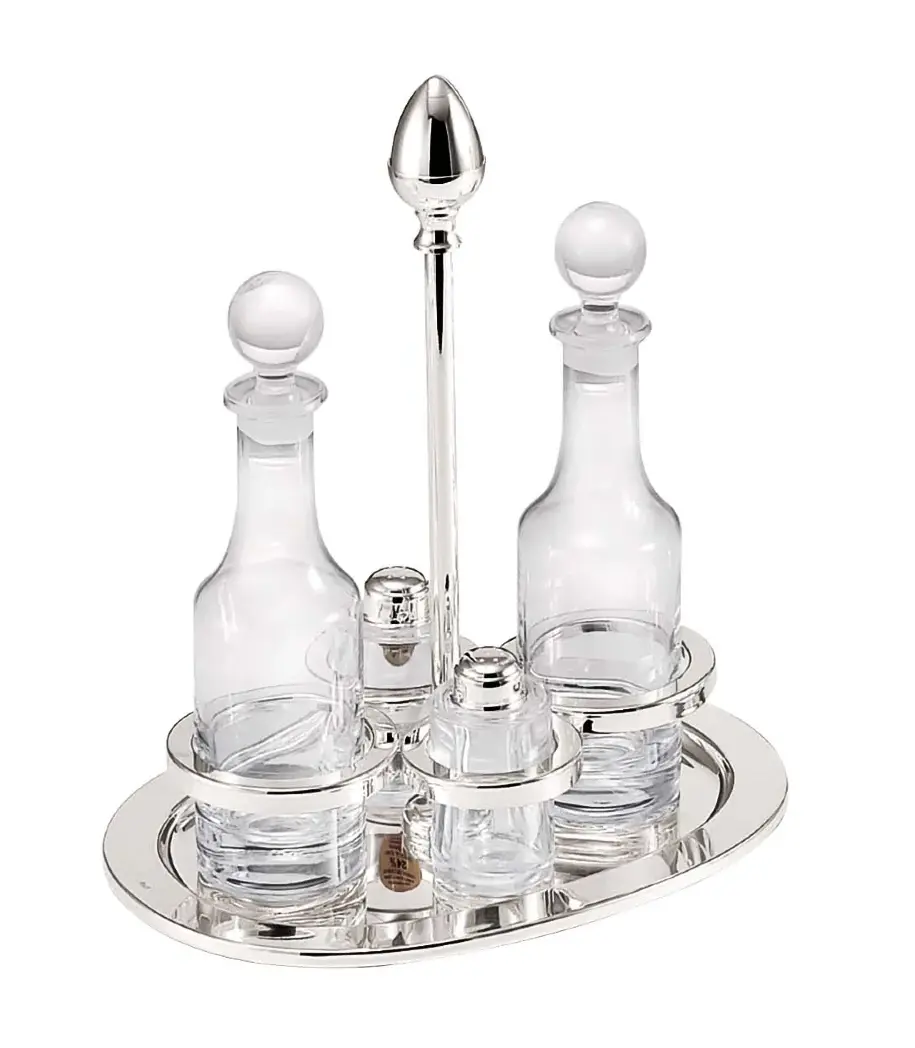 Ampolliera Ovale Charlotta In Argento