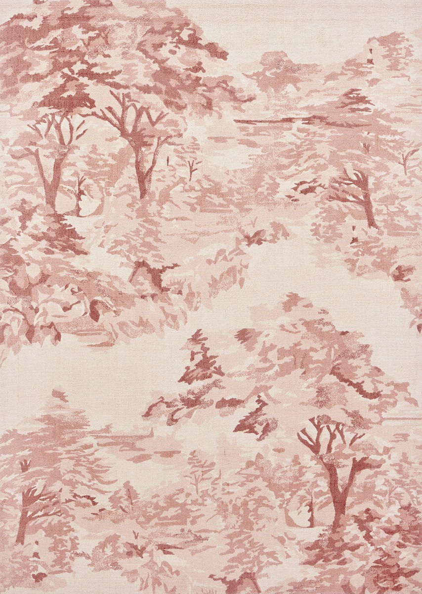 Tappeto Landscape Toile Rosa Chiaro
