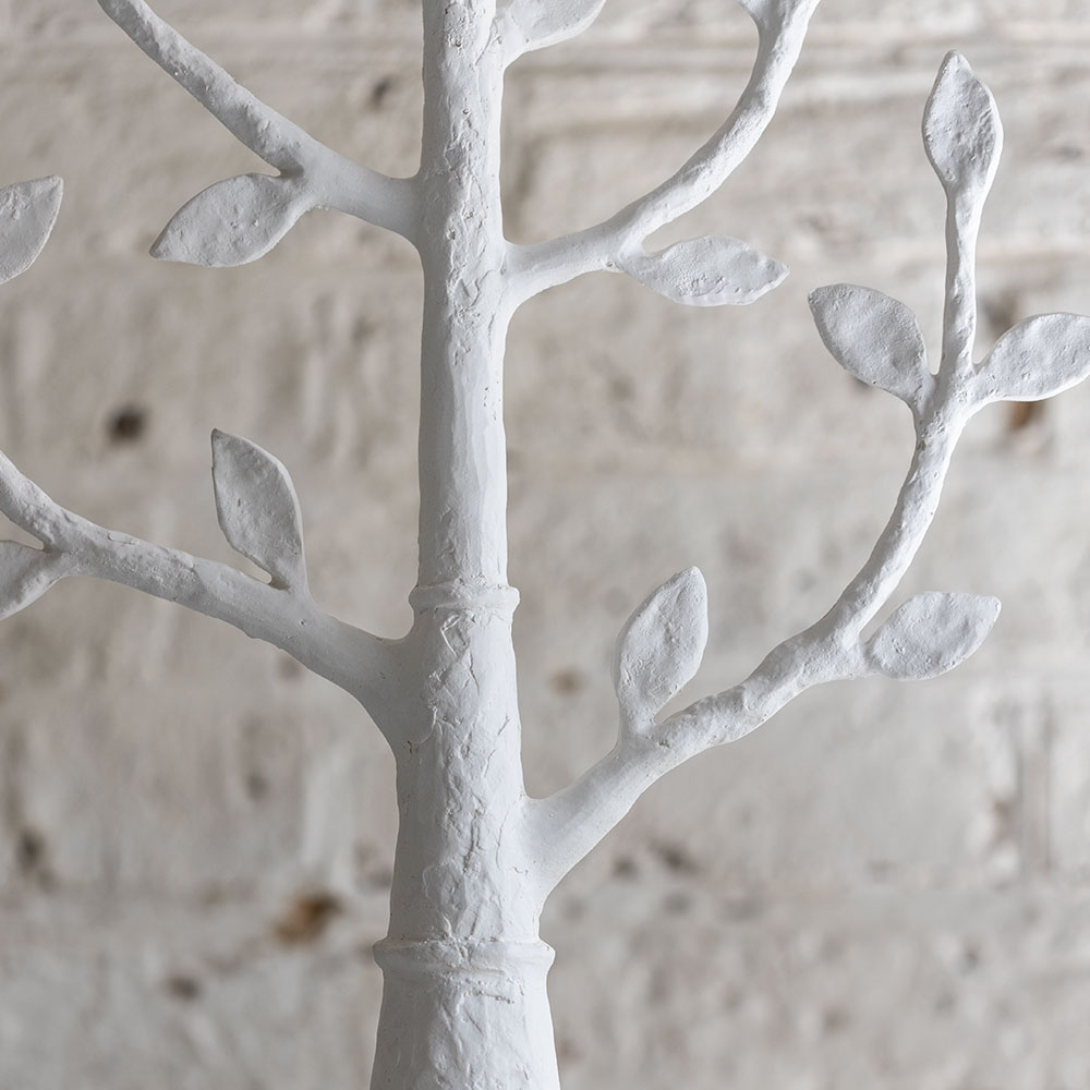 Lampada da tavolo Millana con finitura gesso