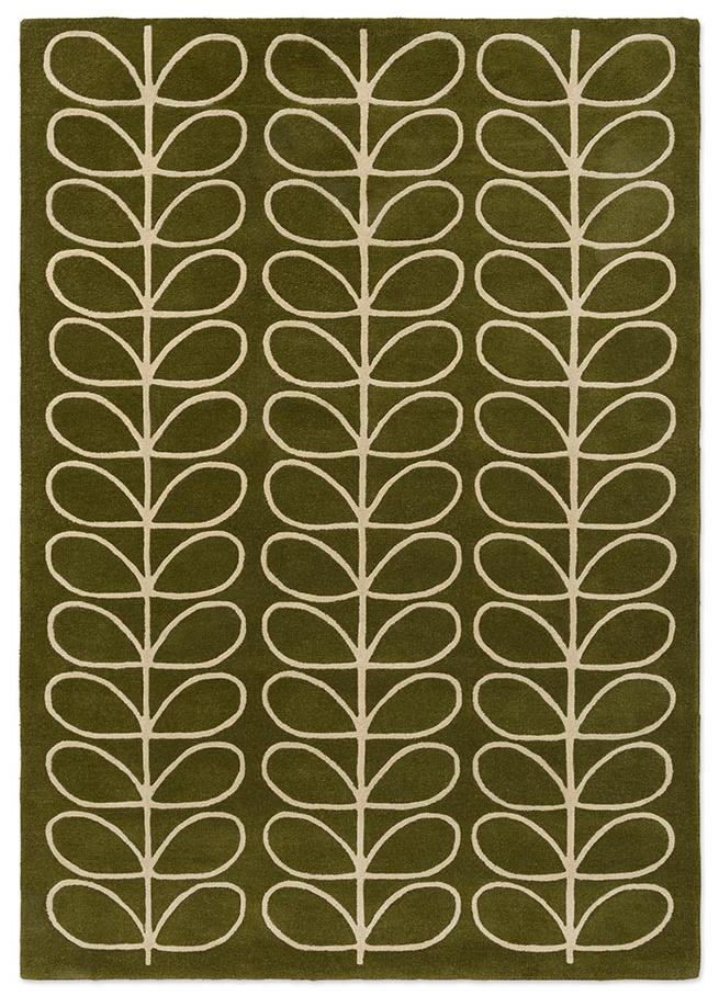 Linear Stem Olive Tappeto | Misura: 120 × 180 cm
