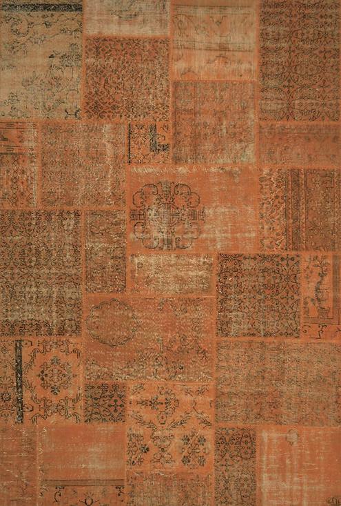 Tappeto Patchwork Arancione