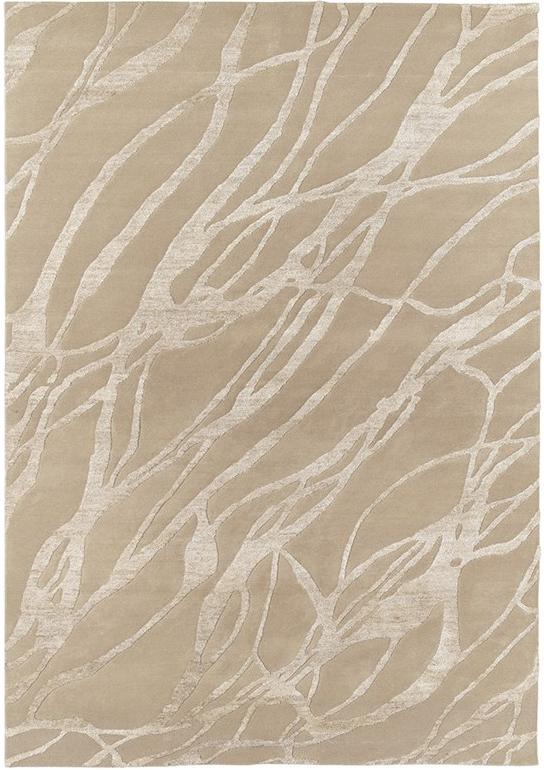 Tappeto Annodato Moderno Beige