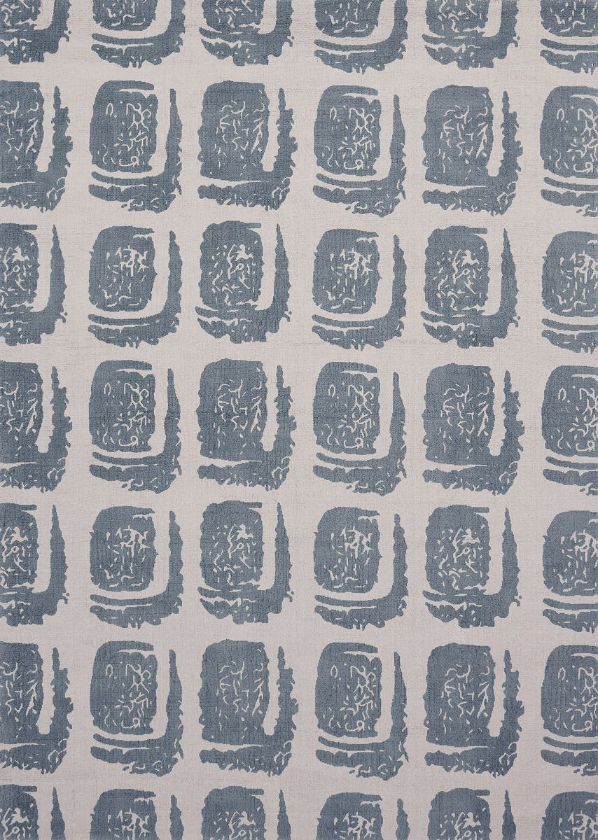 Tappeto Woodblock Grigio
