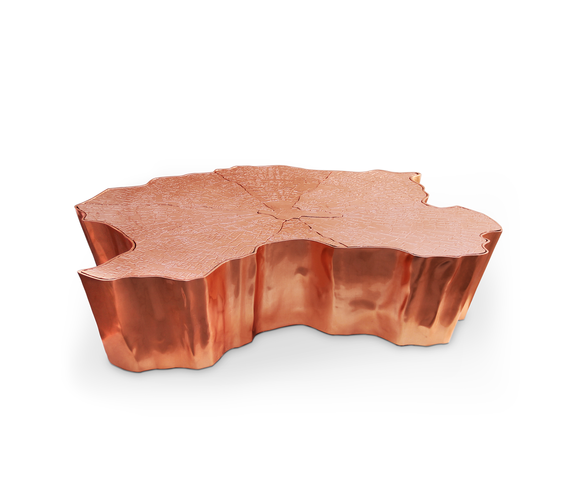 Tavolino da Caffè in Rame Paradise | Dimensioni: L 138 x P 95 x H 36 cm