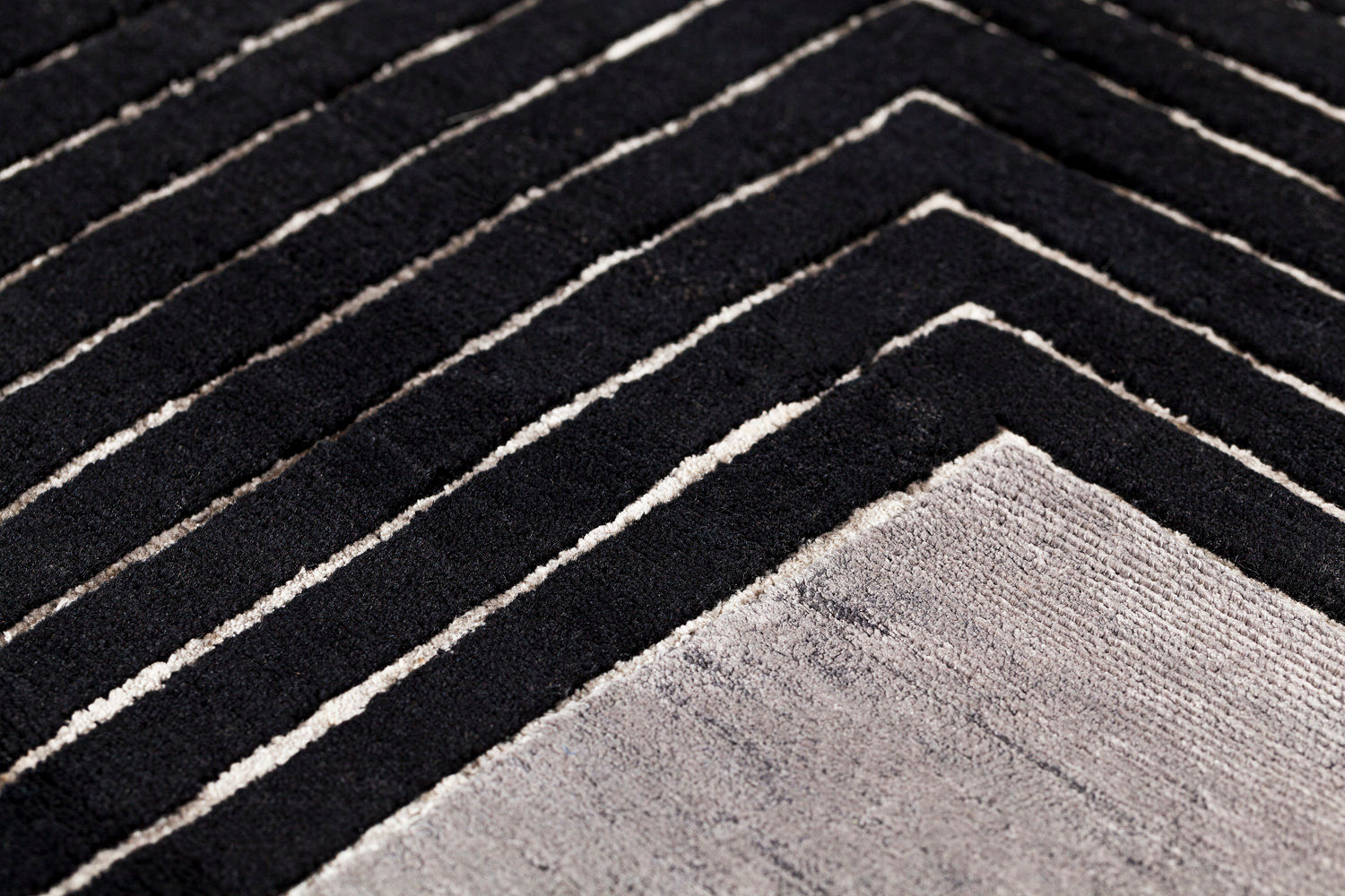 Tappeto Nero Cornice