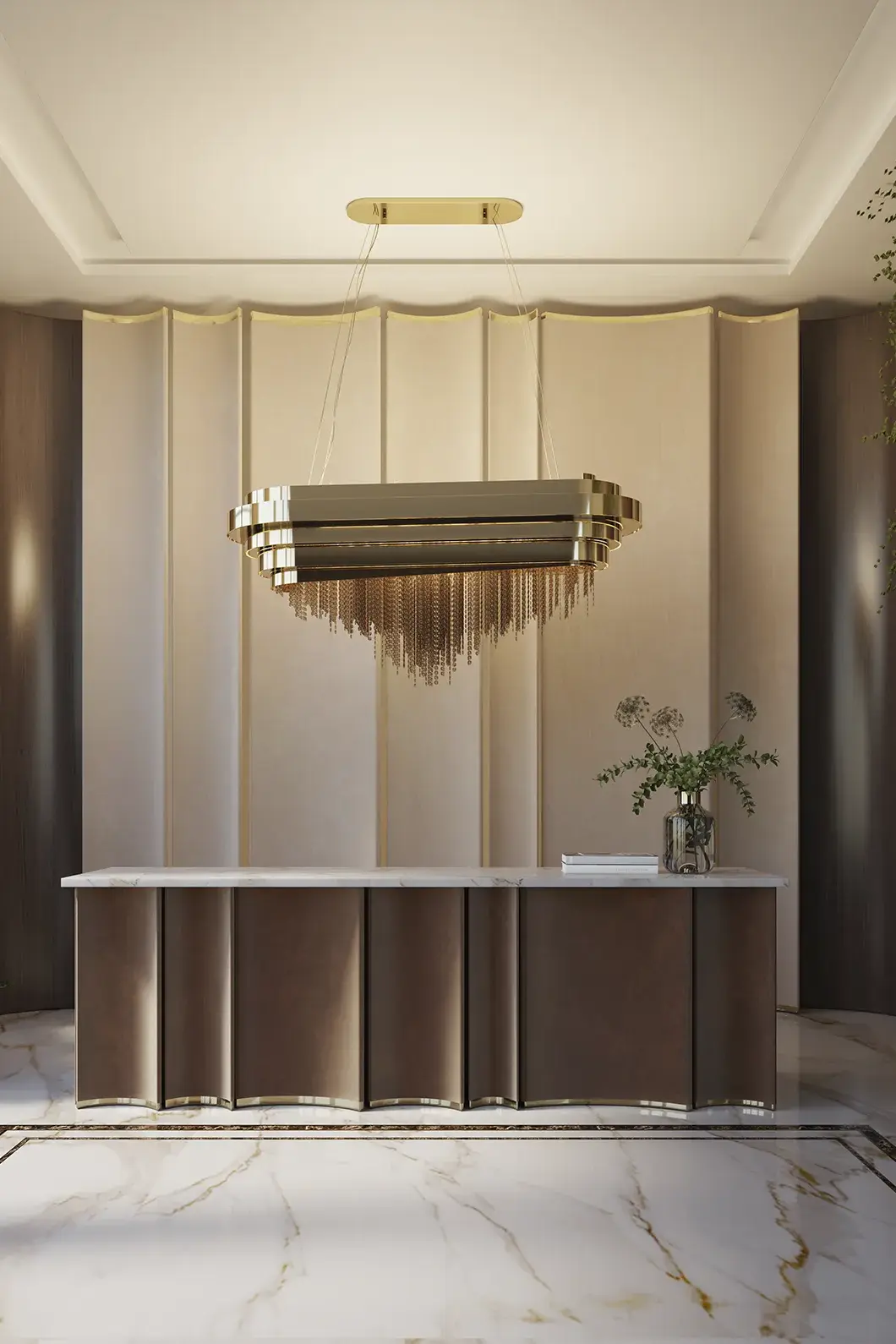 Sospensione Snooker Art Deco - 7