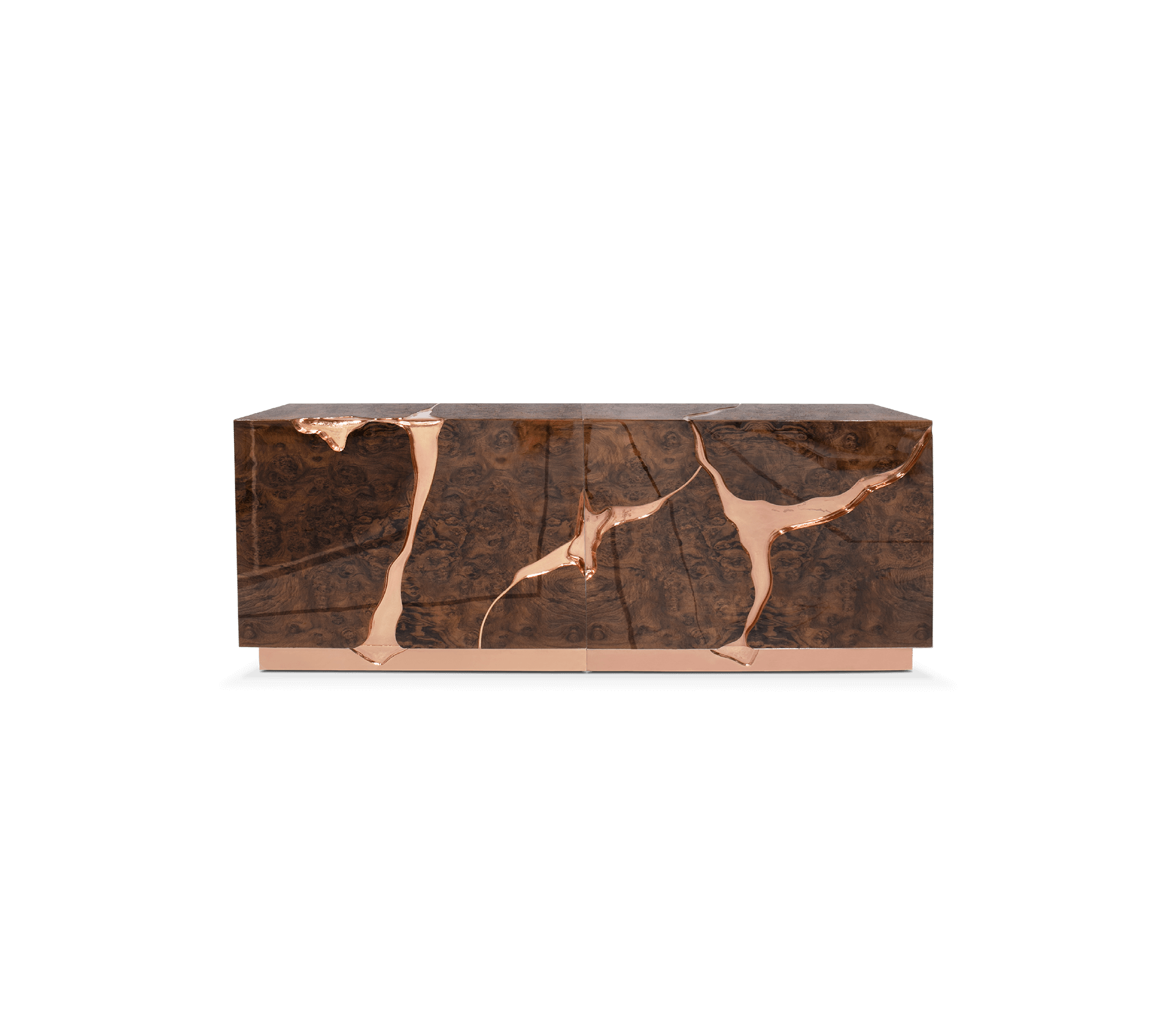 Credenza in Oro Rosa Fissure