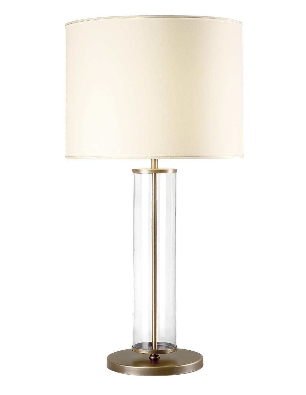 Lampada da Tavolo Elegante in Metallo Brunito