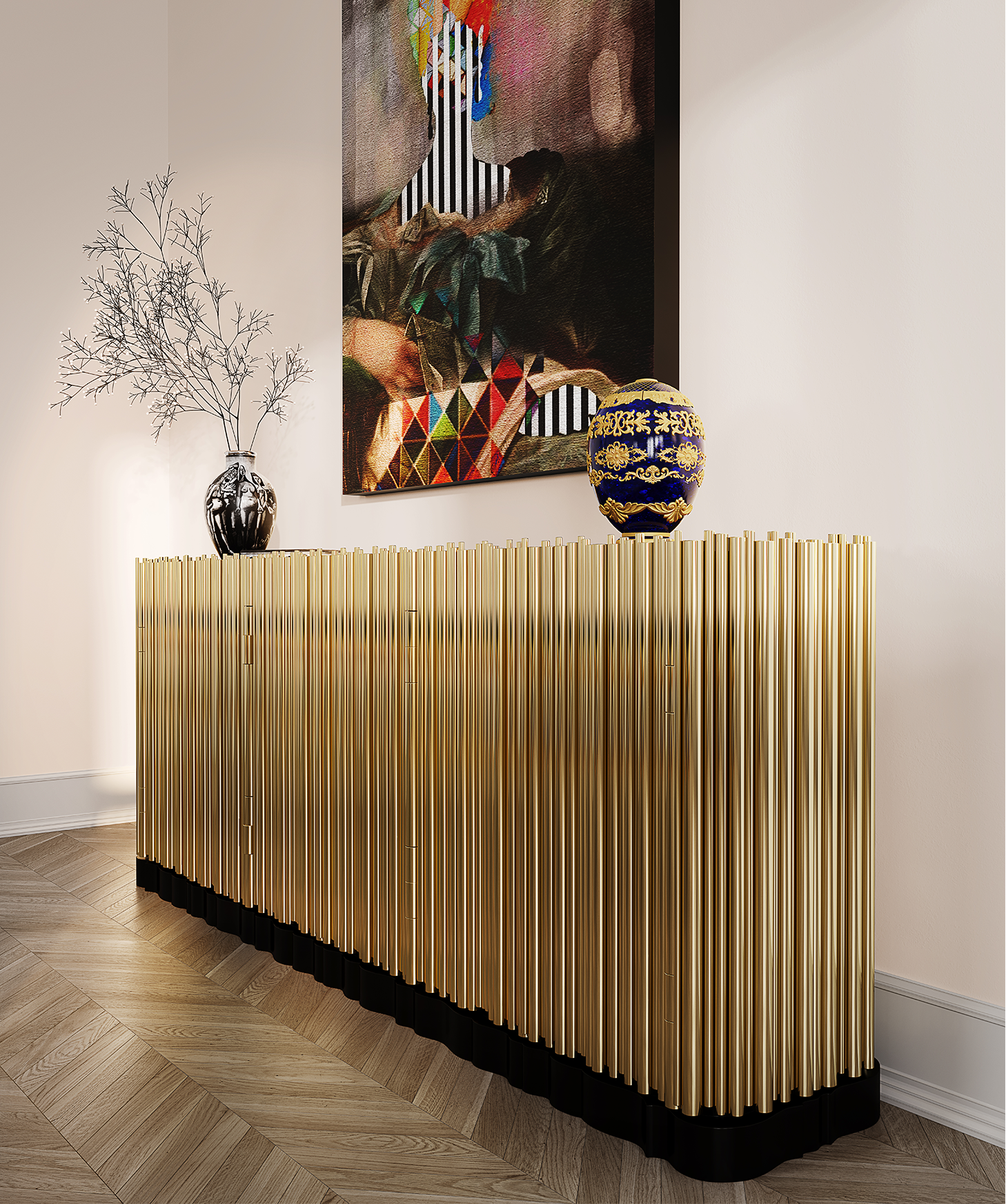 Credenza Premium Dorata Harmony